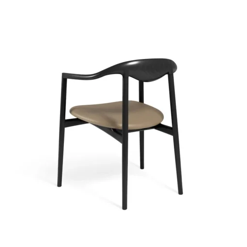 Jari Dining Chair - Ash Black lacquered