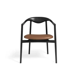 Jari Dining Chair - Ash Black lacquered