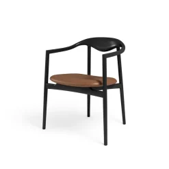 Jari Dining Chair - Ash Black lacquered
