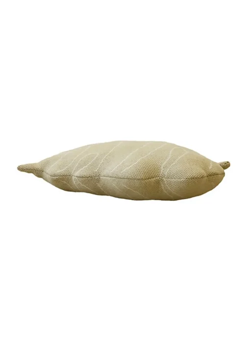 Knitted Cushion Baby Leaf