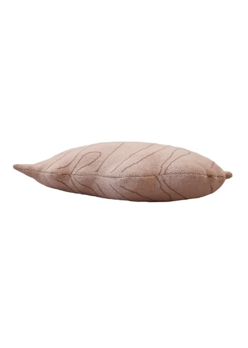 Knitted Cushion Baby Leaf