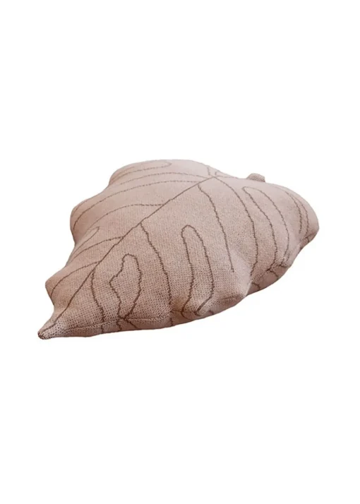 Knitted Cushion Baby Leaf