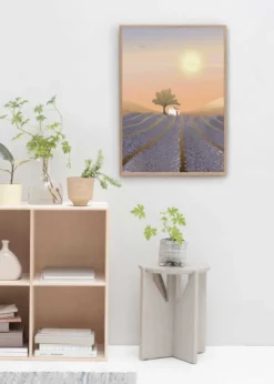 LAVENDER FIELD - poster