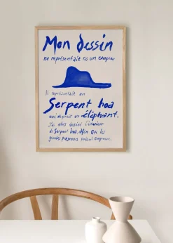 Le Petit Prince Poster - Blue