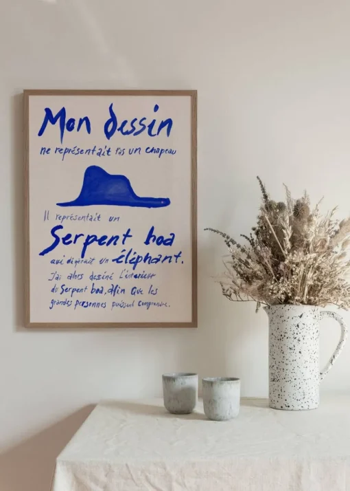 Le Petit Prince Poster - Blue