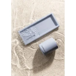 Light sandstone toothbrush mug