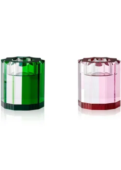 Lincoln Christmas tealight holders, set of 2