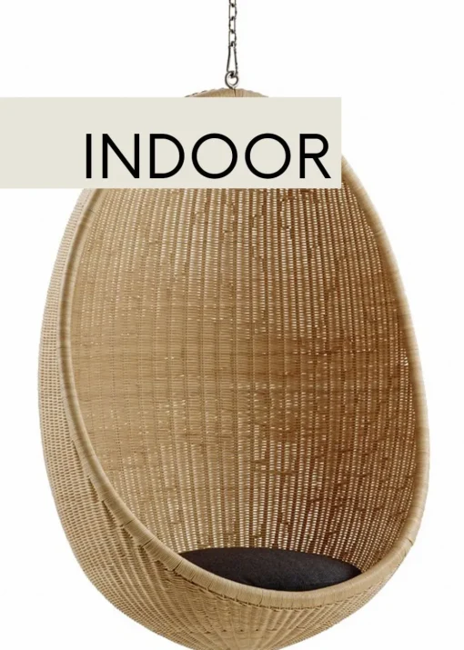 Nanna Ditzel Hanging Egg Chair Rattan - Für drinnen
