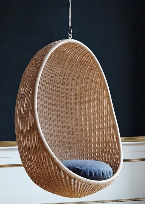 Nanna Ditzel Hanging Egg Chair Rattan - Für drinnen