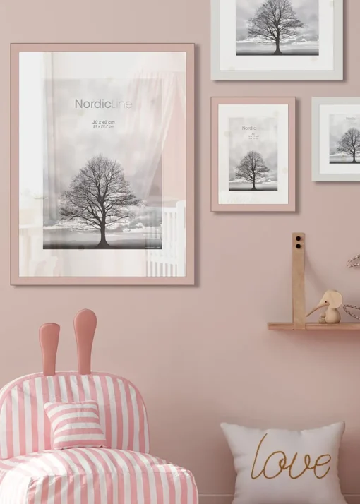 Nordic Line frames - Dirty Rose