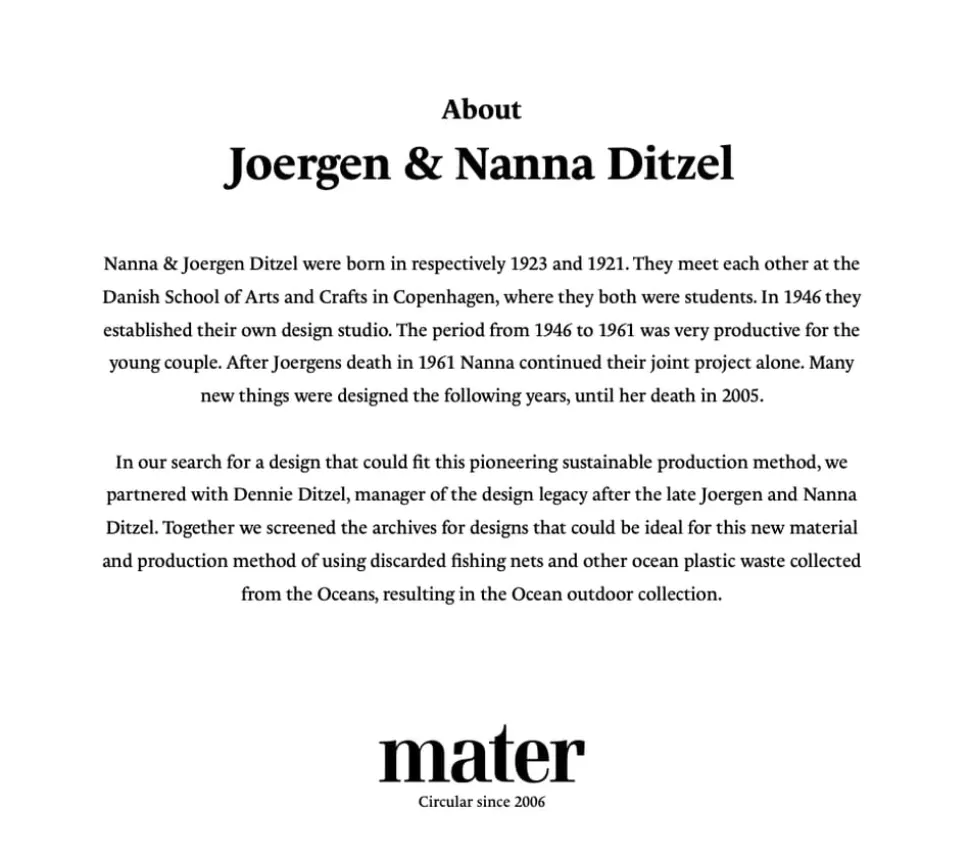 Ocean Table von Nanna Ditzel