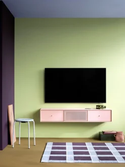 OCTAVE V TV bench - Legs: 99 Matt Chrome