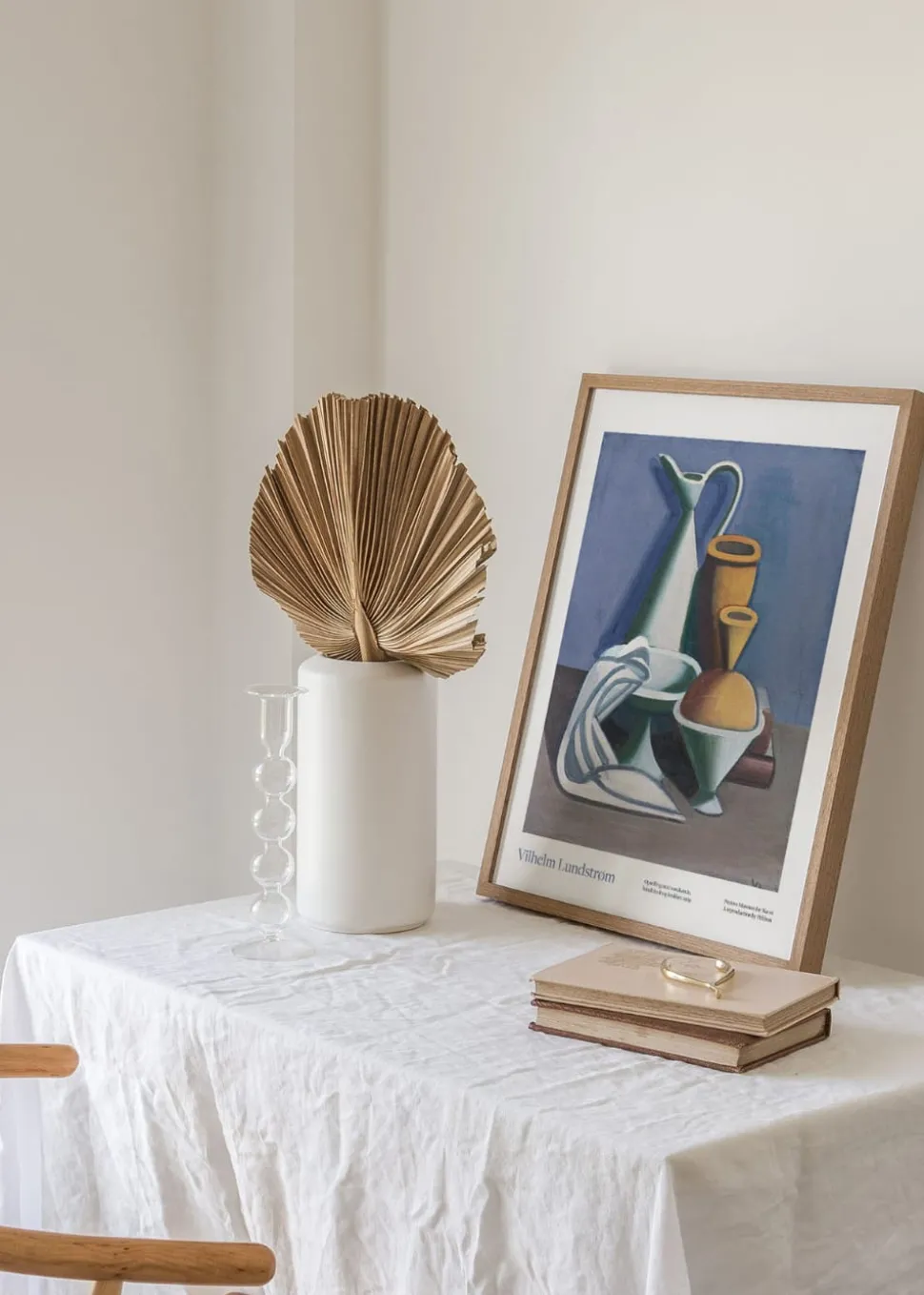 Opstilling med vandkande, håndklæde og krukke Poster