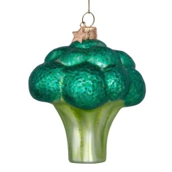 Ornament glass green matt broccoli