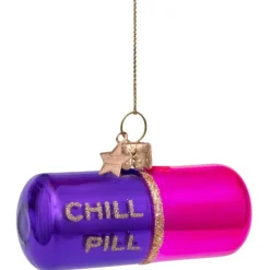 Ornament Glass Purple/Pink Opal Chill Pill
