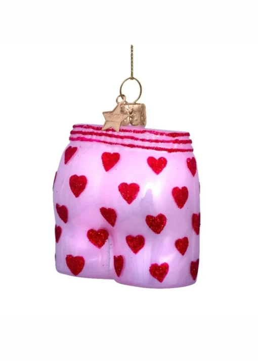Ornament glass soft pink opal boxer shorts