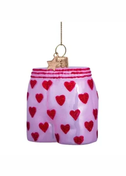 Ornament glass soft pink opal boxer shorts