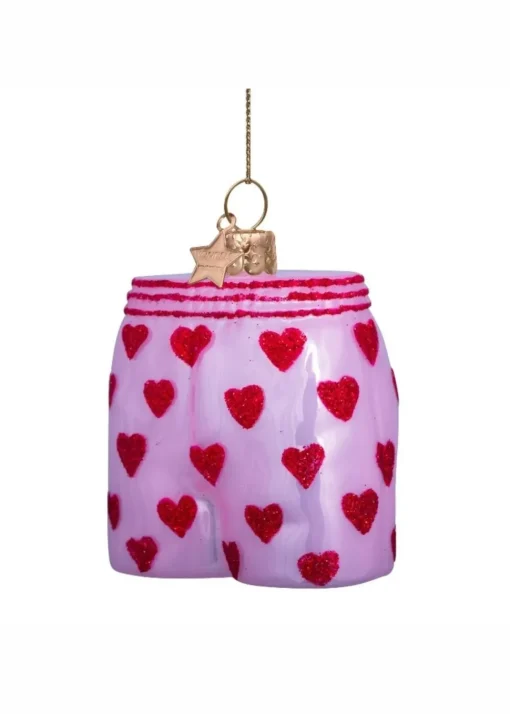 Ornament glass soft pink opal boxer shorts