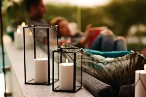 Outdoor LED Pillar Candle