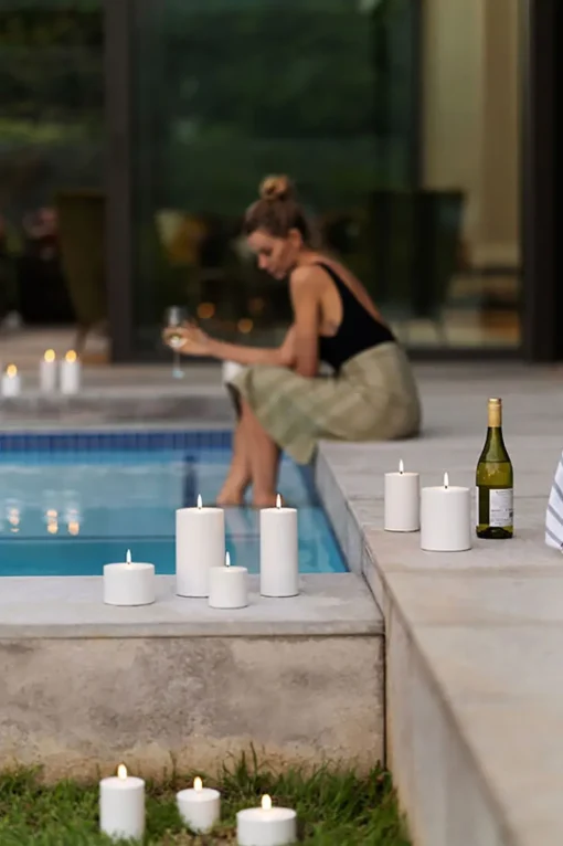 Outdoor LED Pillar Candle