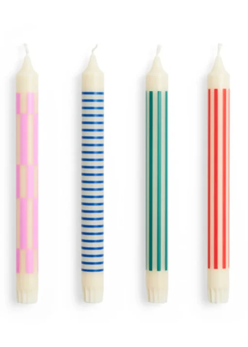 Pattern Candle / Set of 4