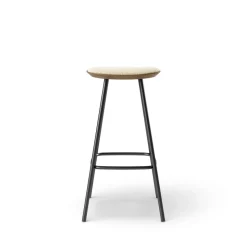 Pauline bar stool 75 cm metal frame - Oak Smoked Oiled