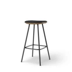 Pauline bar stool 75 cm metal frame - Oak Smoked Oiled