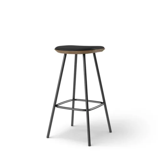 Pauline bar stool 75 cm metal frame - Oak Smoked Oiled