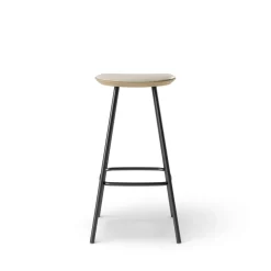 Pauline bar stool 75 cm metal frame - Oak Clear Wax Oiled