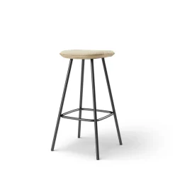 Pauline bar stool 75 cm metal frame - Oak Clear Wax Oiled
