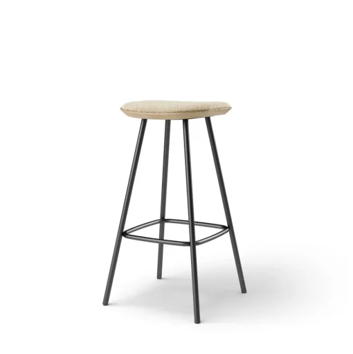 Pauline bar stool 75 cm metal frame - Oak Clear Wax Oiled