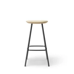 Pauline bar stool 75 cm metal frame - Oak Clear Wax Oiled