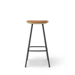 Pauline bar stool 75 cm metal frame - Oak Clear Wax Oiled