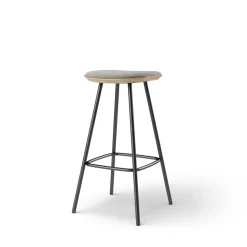 Pauline bar stool 75 cm metal frame - Oak Clear Wax Oiled