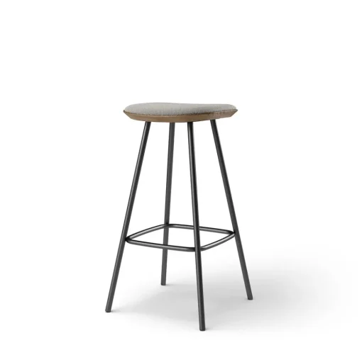 Pauline bar stool 75 cm metal frame - Oak Smoked Oiled