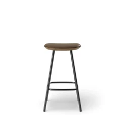 Pauline bar stool 65 cm with black metal frame - Oak Smoked Oiled