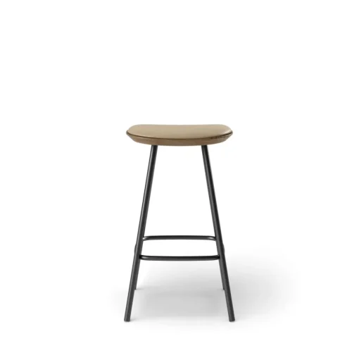 Pauline bar stool 65 cm with black metal frame - Oak Smoked Oiled