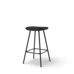 Pauline bar stool 65 cm with black metal frame - Oak Black