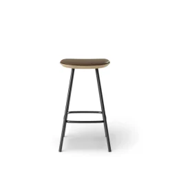 Pauline barstool 65 cm with black metal frame - Oak Clear Wax Oiled