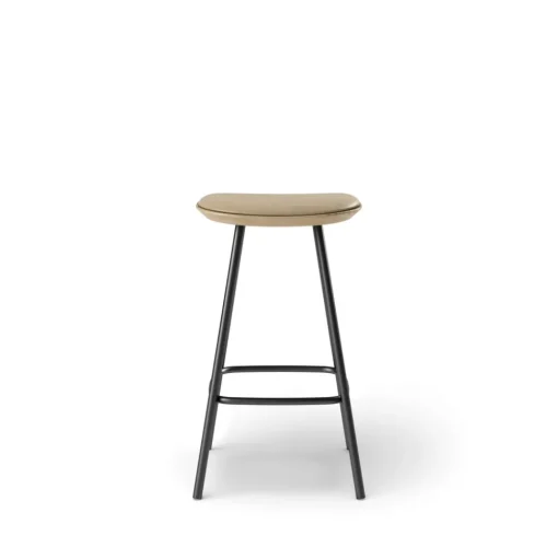 Pauline barstool 65 cm with black metal frame - Oak Clear Wax Oiled
