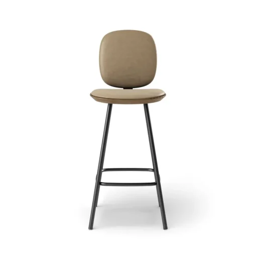 Pauline Comfort Barstool 65 cm with metal frame - Oak Smoked Oiled