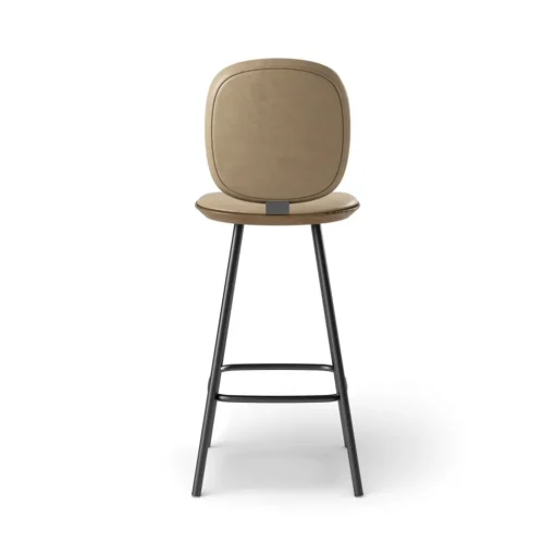 Pauline Comfort Barstool 65 cm with metal frame - Oak Smoked Oiled