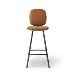 Pauline Comfort Barstool 65 cm with metal frame - Oak Smoked Oiled