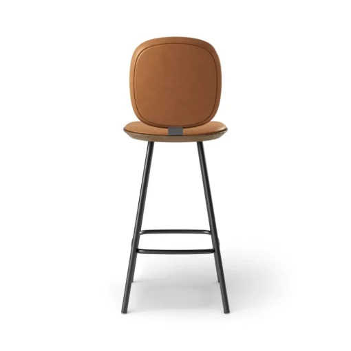 Pauline Comfort Barstool 65 cm with metal frame - Oak Smoked Oiled
