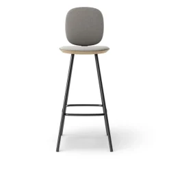 Pauline Comfort Barstool 75 cm metal frame - Oak Clear Wax Oiled