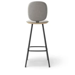 Pauline Comfort Barstool 75 cm metal frame - Oak Clear Wax Oiled