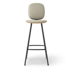 Pauline Comfort Barstool 75 cm metal frame - Oak Clear Wax Oiled