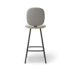 Pauline Comfort Barstool 65 cm with metal frame - Oak Clear Wax Oiled