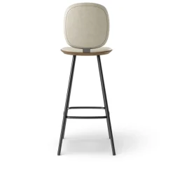Pauline Comfort Barstool 75 cm metal frame - Oak Smoked Oiled