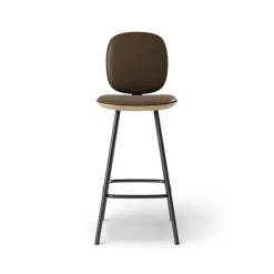 Pauline Comfort Barstool 65 cm with metal frame - Oak Clear Wax Oiled